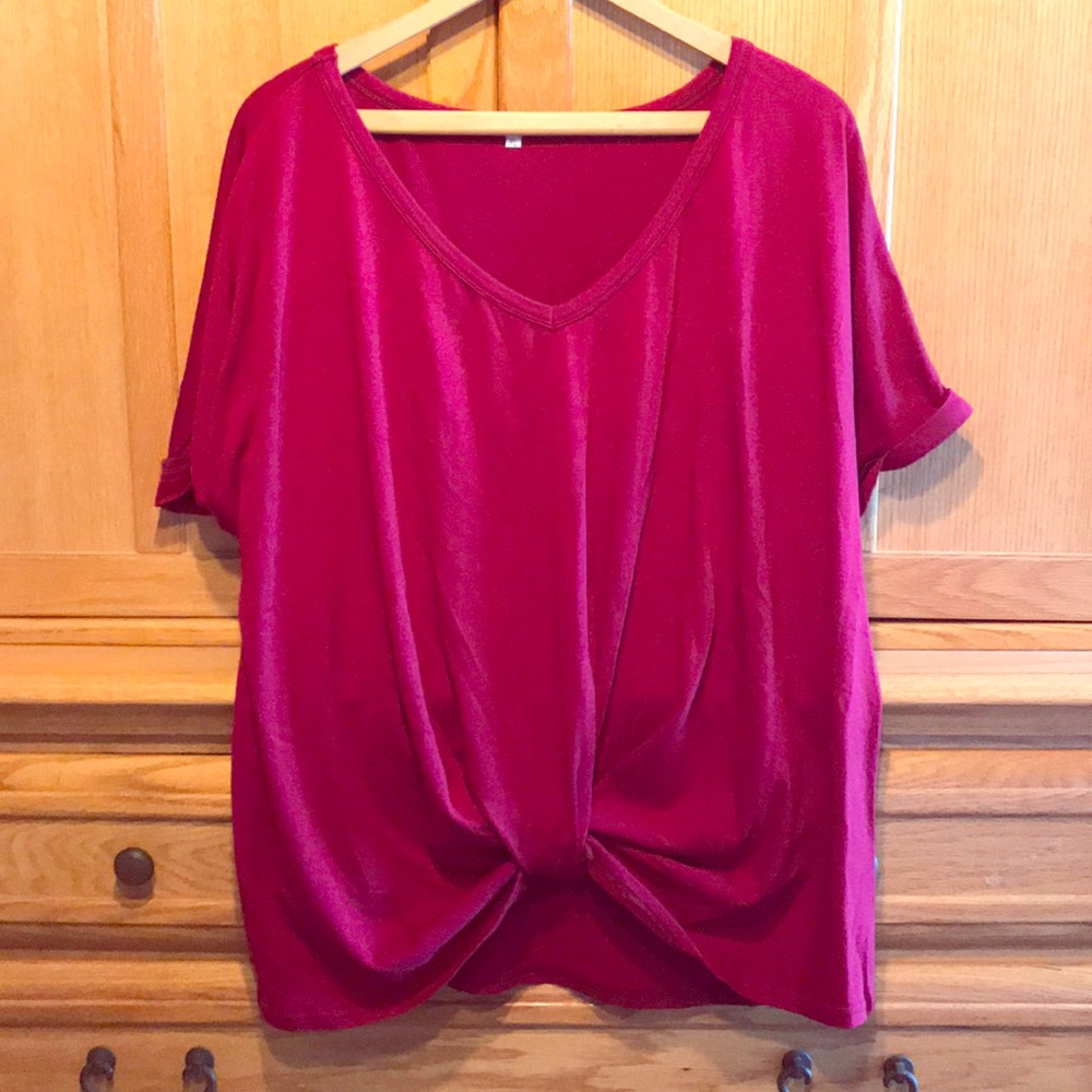 Brand new burgundy top